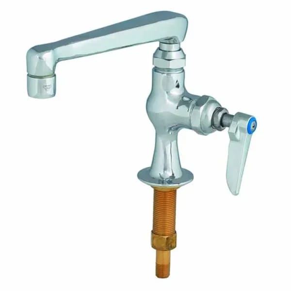 T&S B-0208-CR Single Hole Deck Mount Temp Faucet with 6" Spout Faucet — view 2