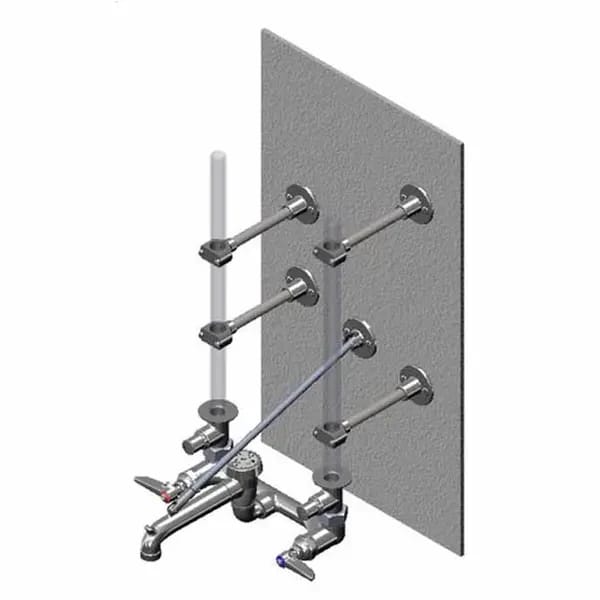 T&S B-0662 8" Wall Mount Service Sink Faucet — view 1