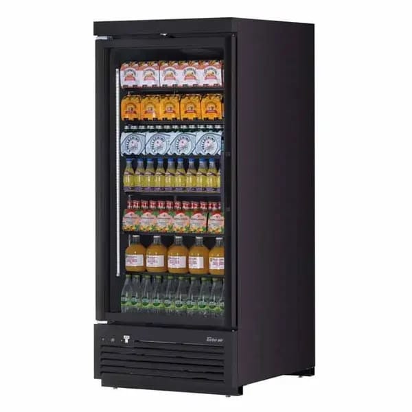 Turbo-Air TJMR-30SDB-N Black 32 cu. ft. 1 Door Refrigerator Merchandiser 36-5/8"W — view 2
