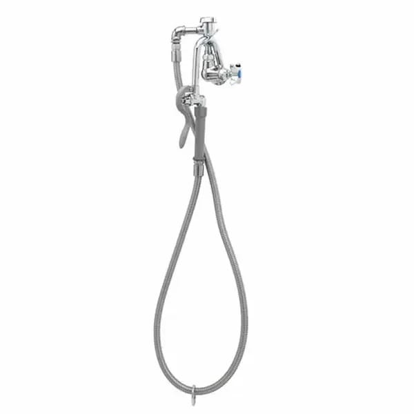 T&S B-0605 Single Hole Wall Mount Pot and Kettle Filler Faucet with 68" Hose — view 2