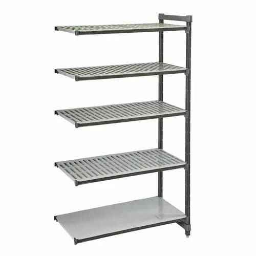 Cambro Camshelving EA213684VS5580 5-Shelf Polypropylene Brushed Graphite Add-On Shelving Unit 36"W X 21"D X 84"H — view 2