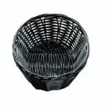 Tablecraft 2418 Black Oblong Woven Basket 15" x 6" x 3 | Case of 12 — view 6