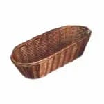 Tablecraft 1471 Brown Oblong Woven Basket 7" x 5-1/4" x 2 | Case of 12 — view 6