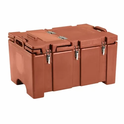 Cambro Camcarrier 100MPCHL402 Brick Red Top Loader 8" Deep — view 1