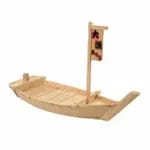 Thunder Group WOBOAT90 35-1/2" Wood Sushi Boat Display — view 3