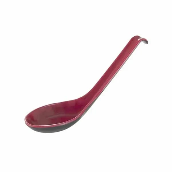 Thunder Group 7200JBR Red/black 5/8 oz. Melamine Soba/Rice Spoon | Case of 60 — view 2
