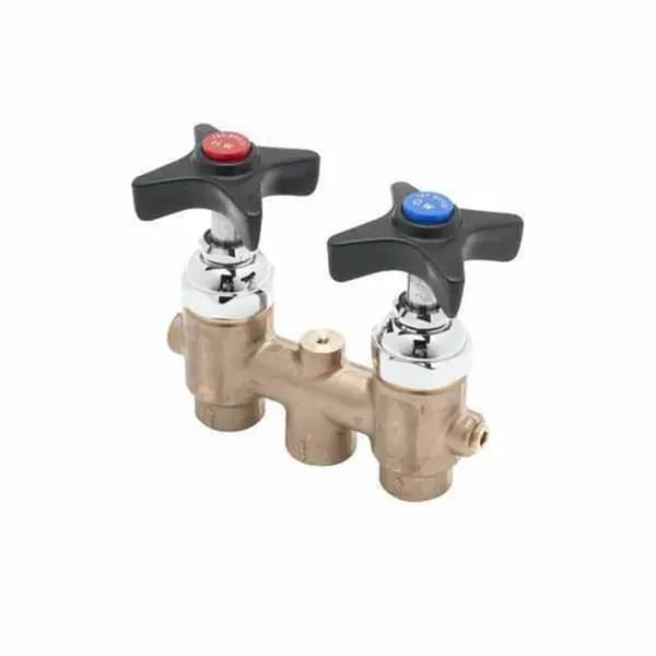 T&S B-2266 3" Concealed Faucet with 4-Arm Handles — view 2