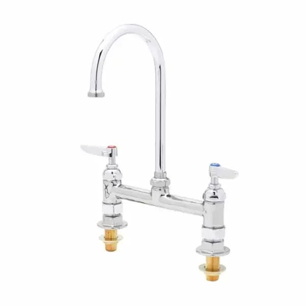 T&S B-0321-NPL 8" Double Pantry Faucet — view 2