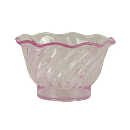 Thunder Group PLDS005P Purple Plastic Tulip Dessert Dish | Case of 12 — view 2