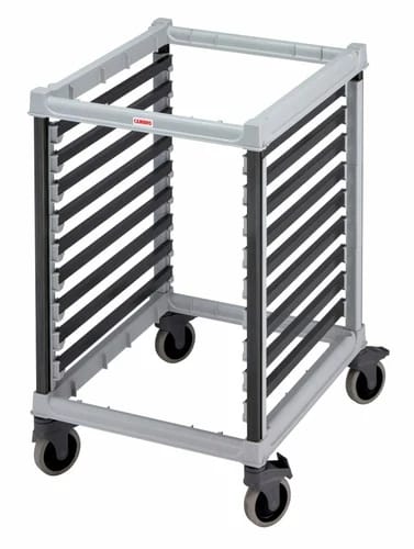 Cambro Camshelving UGNPR21H18480 8-Full Size Speckled Gray Food Pan Trolly 32-1/8"W X 25-3/8"L X 40"H — view 1