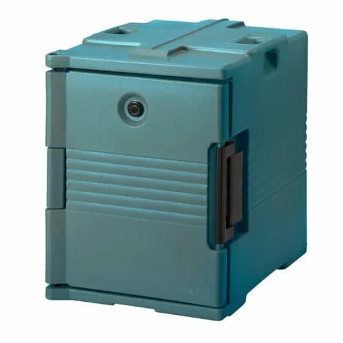 Cambro Ultra Pan Carrier UPC400401 Insulated Slate Blue Front Loader Food Carrier — view 2