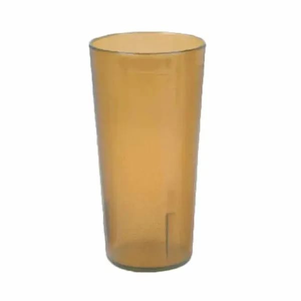 Thunder Group PLTHTB024A Amber 24 oz. Plastic Tumbler Glass | Case of 12 — view 1