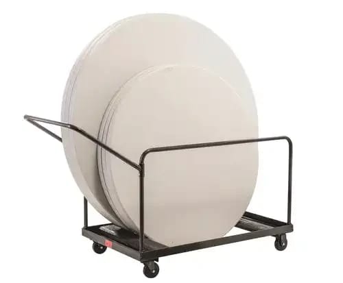 National Public Seating DY-60R Folding Table Dolly - Vertical Storage -48"R, 60"R Tables — view 2