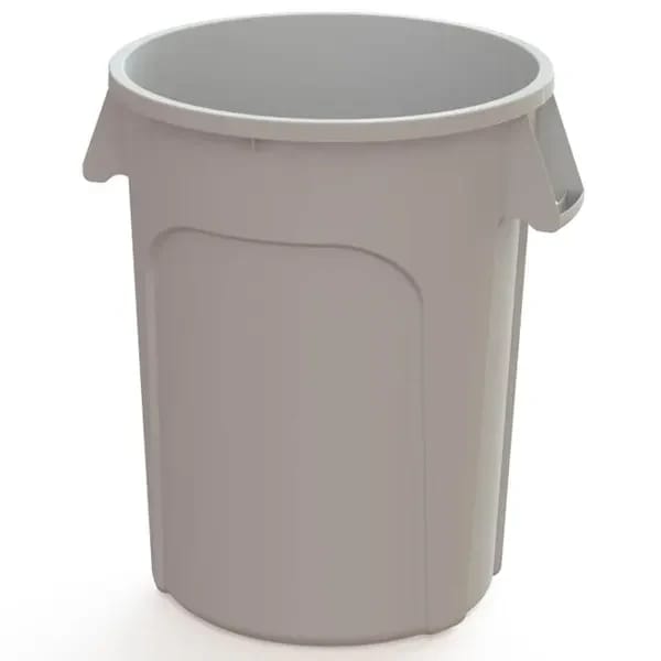Impact GC440101 44-Gallon White Round Commercial Trash Container — view 1