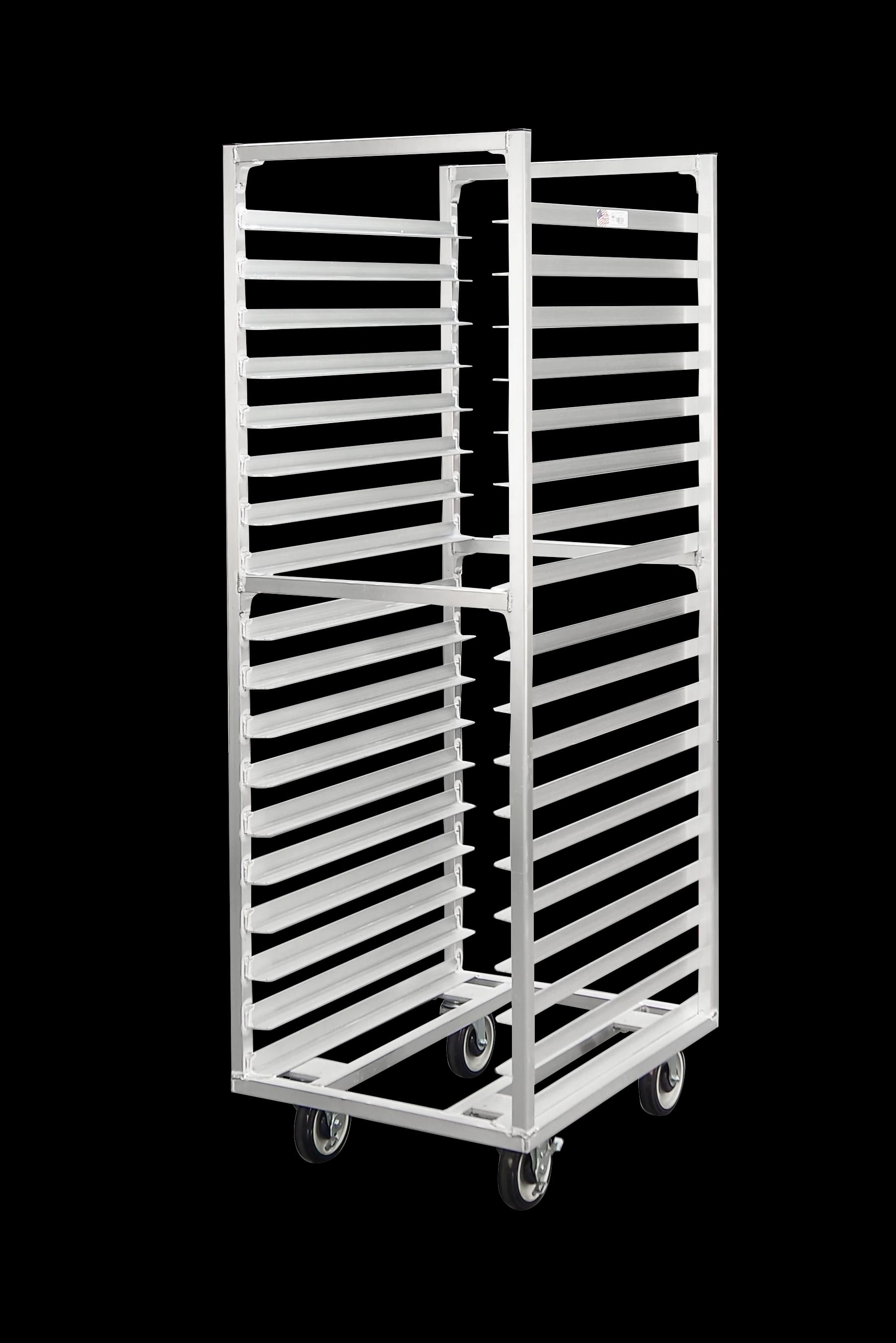 Carter-Hoffmann® O8618 Portable Aluminum Pan Rack Single Width Open Style End-Loaded 18 Pan Capacity — view 1