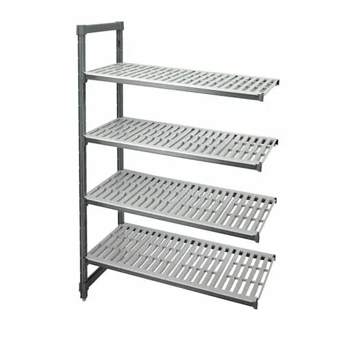 Cambro Camshelving EA245484V4580 4-Shelf Polypropylene Brushed Graphite Add-On Shelving Unit 54"W X 24"D X 84"H — view 1