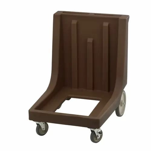 Cambro Camdolly CD1826MTCHB131 Open Frame Dark Brown Food Carrier Dolly With Handle — view 2
