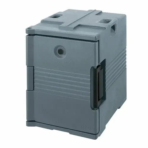 Cambro Ultra Pan Carrier UPC400191 Insulated Granite Gray Front Loader Food Carrier — view 2