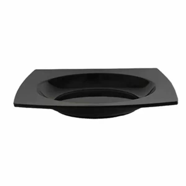Thunder Group 63010BK Classic Black 22 oz. Square Melamine Bowl | Case of 12 — view 1