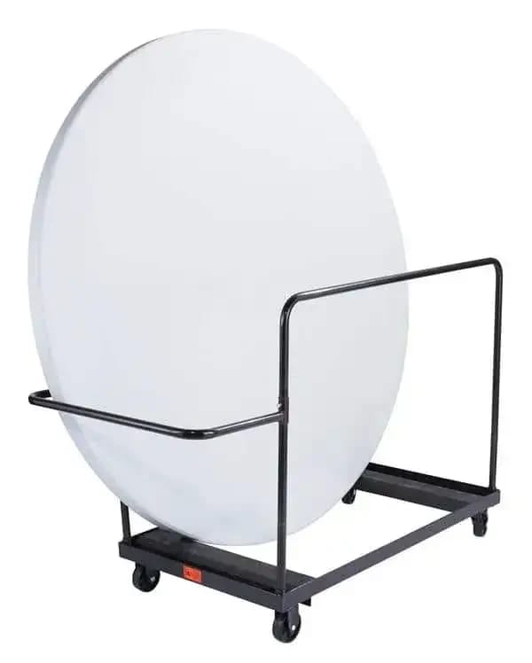 National Public Seating DY-71R Folding Table Dolly - Vertical Storage - 71"R Table — view 4