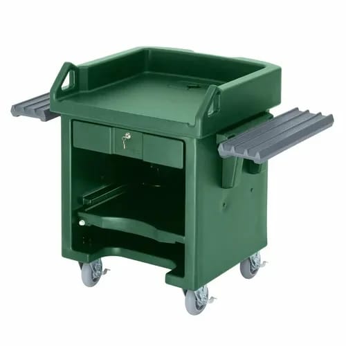 Cambro Versa VCSWR519 Kentucky Green Cash Register Cart 52-3/4"W — view 2