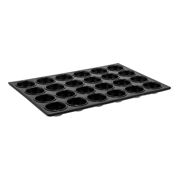 Winco AMF-24NS 2-3/4" Diameter 24-Cup Heavy Aluminum Non-Stick Muffin Pan — view 2