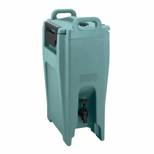 Cambro Camtainer UC500401 5-1/4 Gallon Insulated Slate Blue Beverage Dispenser — view 1