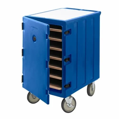 Cambro Camcart 1826LTC3186 Insulated Navy Blue Front Loader Food Carrier — view 1