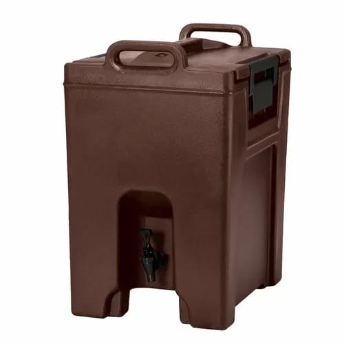 Cambro Camtainer UC1000131 10-1/2 Gallon Insulated Dark Brown Beverage Dispenser — view 2