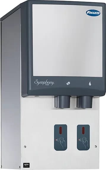 Follett Symphony Plus™ 12HI414A-S0-00 Wall Mount Ice and Water Dispenser 425 Pound Daily Production 12 Pound Storage SensorSAFE™ Dispense Nugget Style Ice — 115V, 1PH — view 1