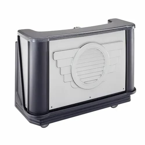 Cambro Cambar BAR650DSCP667 Manhattan Portable Bar 7-Bottle Speed Rail Portable Bar 67-1/2"W X 28-1/2"D X 47-1/2"H — view 2