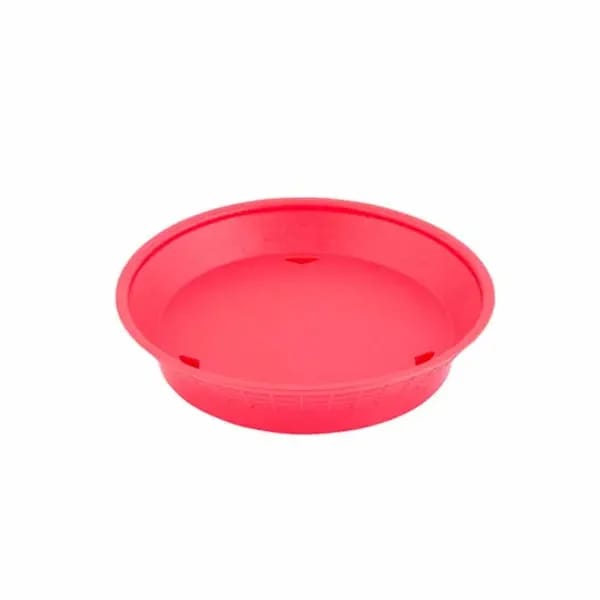 Tablecraft 15759R Red Round Platter Basket 9" x 1-3/4" | Case of 12 — view 2