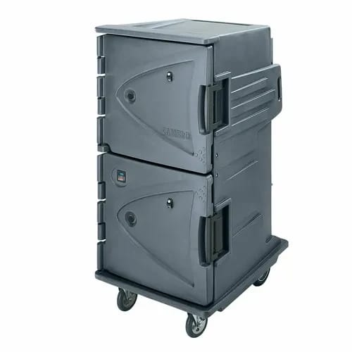 Cambro Camtherm CMBH1826TBC191 Granite Gray Hot Cart — view 1