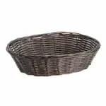 Tablecraft 1475 Brown Round Woven Basket 8-1/2" x 2-1/4" | Case of 12 — view 4