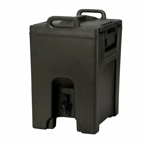Cambro Camtainer UC1000110 10-1/2 Gallon Insulated Black Beverage Dispenser — view 1