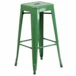 Flash Furniture CH-31320-30-YL-GG Yellow Galvanized Steel Bar Stool — view 4