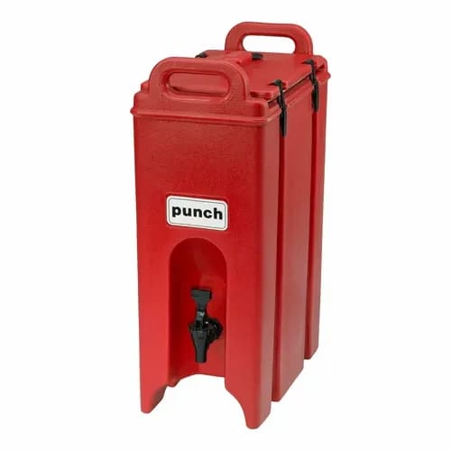 Cambro Camtainer 500LCD158 4-3/4 Gallon Insulated Hot Red Beverage Dispenser — view 2