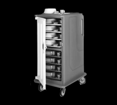 Cambro MDC1418T16615 Charcoal Gray Meal Delivery Cart — view 1