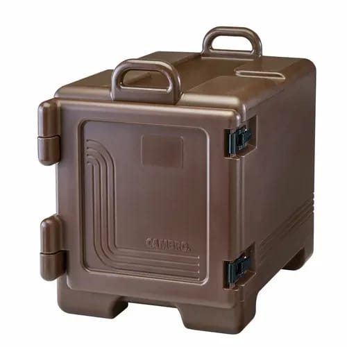 Cambro Ultra Pan Carrier UPC300131 Insulated Dark Brown Front Loader Food Carrier — view 1