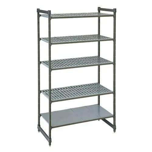 Cambro Camshelving CBU215484VS5580 5-Shelf Polypropylene Brushed Graphite Shelving Kit 54"W X 21"D X 84"H — view 1