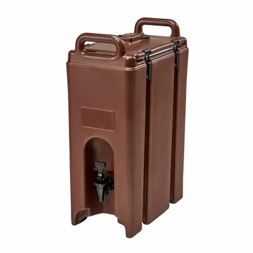 Cambro Camtainer 500LCD131 4-3/4 Gallon Insulated Dark Brown Beverage Dispenser — view 2