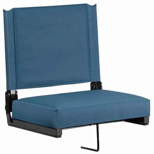 Flash Furniture XU-STA-GN-GG Grandstand Teal Ultra-Padded Folding Bleacher Comfort Seat — view 2