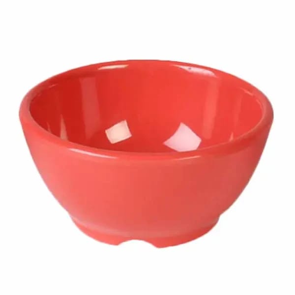 Thunder Group CR5804RD Orange 10 oz. Melamine Soup Bowl | Case of 12 — view 2