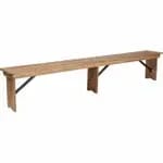 Flash Furniture DAD-YCD-183Z-2-GG Granite White Plastic Folding Bench 72"W — view 3