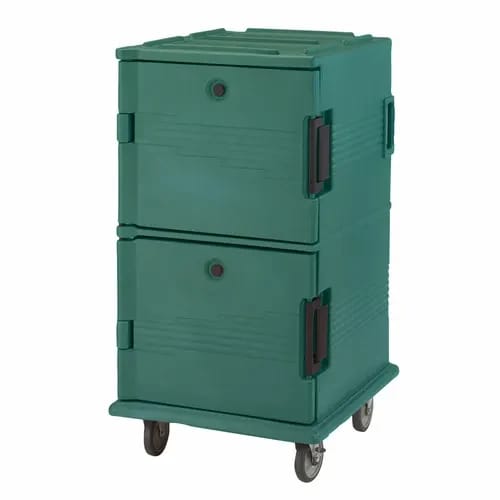Cambro Ultra Cam Cart UPC1600SP519 Insulated Green Front Loader Food Carrier — view 1