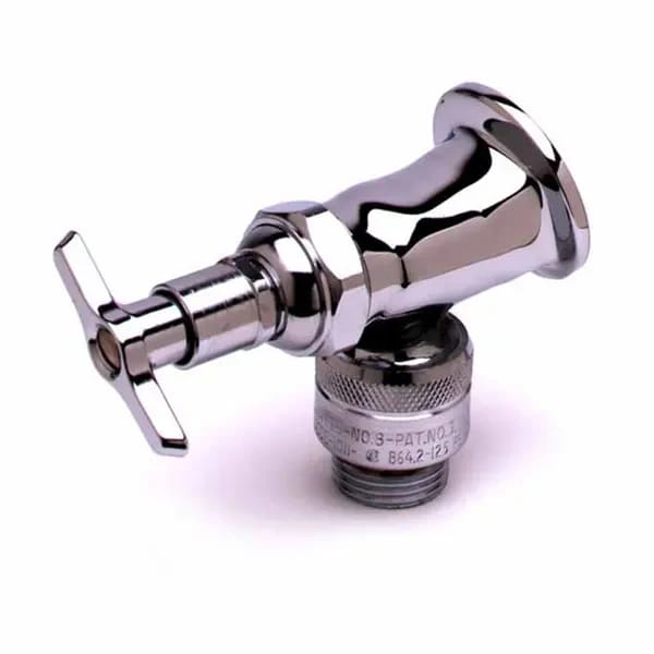 T&S B-0736-POL Single Hole Wall Mount Sill Faucet — view 1