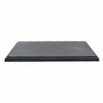 Tablecraft MG3 Frostone Black Slate Rectangular Melamine Serving Tray 12-3/4" x 6-7/8" — view 5