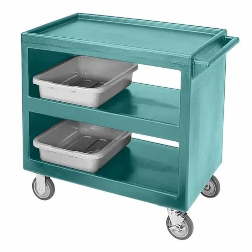 Cambro BC235401 3-Shelf 500 Lb. Capacity Slate Blue Utility Bus Cart — view 1