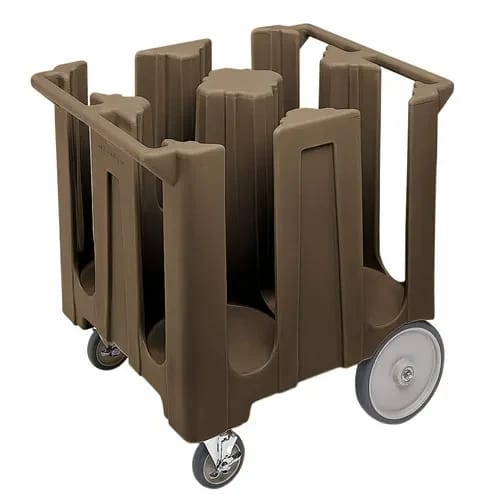 Cambro DC1225131 Polyethylene 4 Dark Brown Dish Caddy With 4 Dividers — view 1