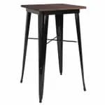 Flash Furniture CH-31330-YL-GG Square Bar Height Galvanized Steel Yellow Table — view 5